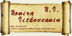 Momira Vitkovčanin vizit kartica
